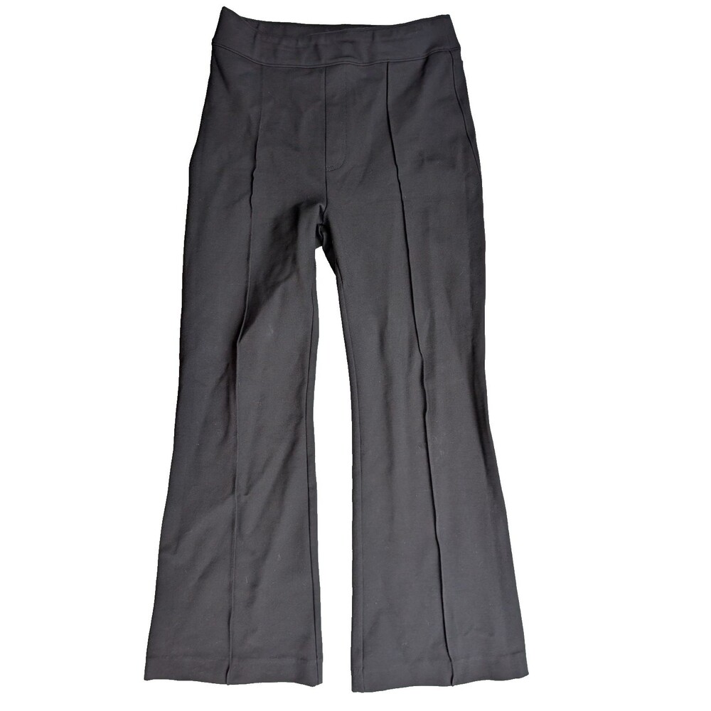 SPANX The Perfect Pant Hi-Rise Flare Black S Petite Ponte Pull On 20252